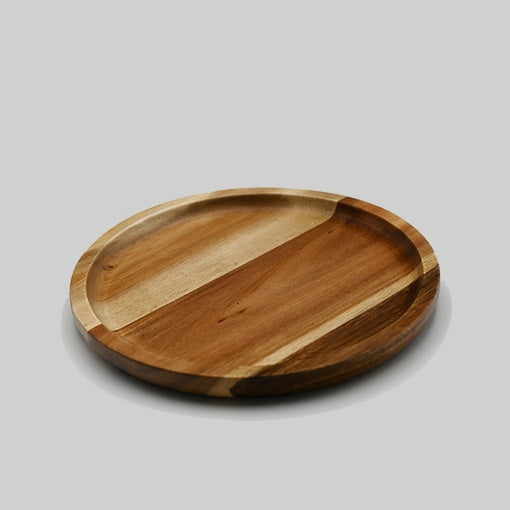 Acacia round Plate / Platter 8" Diameter  Wood
