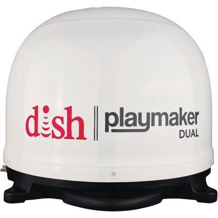 Dish Playmaker Dual Automatic Satellite System, White