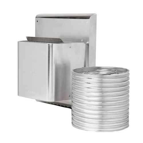 FRV58 - REAR VENT KIT - INCLUDES: 1-20" FLEX VENT (5" INNER AND 8" OUTER),1-GD422 WALL TERMINAL/VINYL SIDING SHIELD AND FIRESTOP