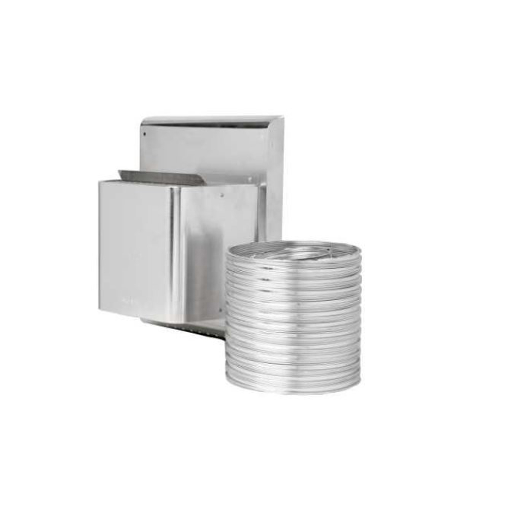 FRV47 - REAR VENT KITS INCLUDES: 1-20" FLEX VENT (4" INNER AND 7" OUTER), 1-GD222 WALL TERMINAL/VINYL SIDING SHIELD AND FIRESTOP