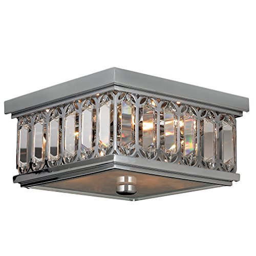 Athens Collection 4 Light Chrome Finish and Clear Crystal Flush Mount Ceiling Light 10