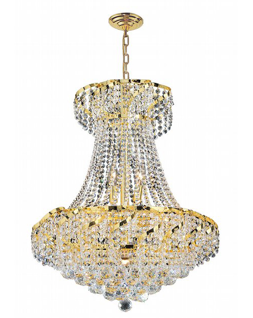 Empire Collection 11 Light Gold Finish Crystal Chandelier 22
