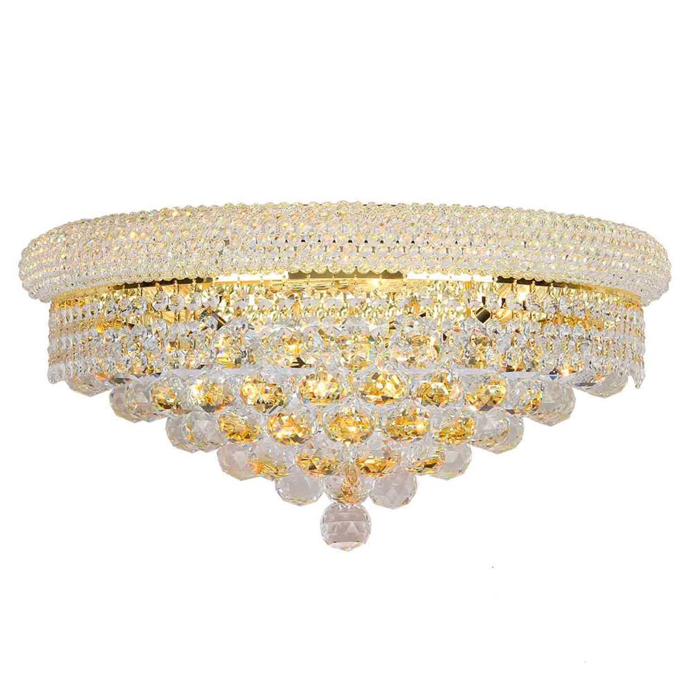 Empire Collection 4 Light Gold Finish and Clear Crystal Wall Sconce 20
