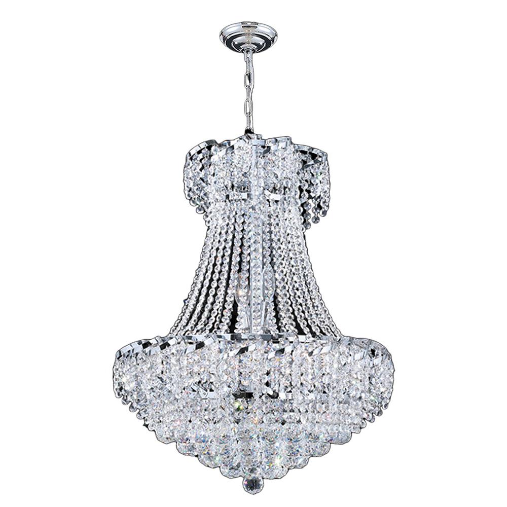 Empire Collection 11 Light Chrome Finish Crystal Chandelier 22