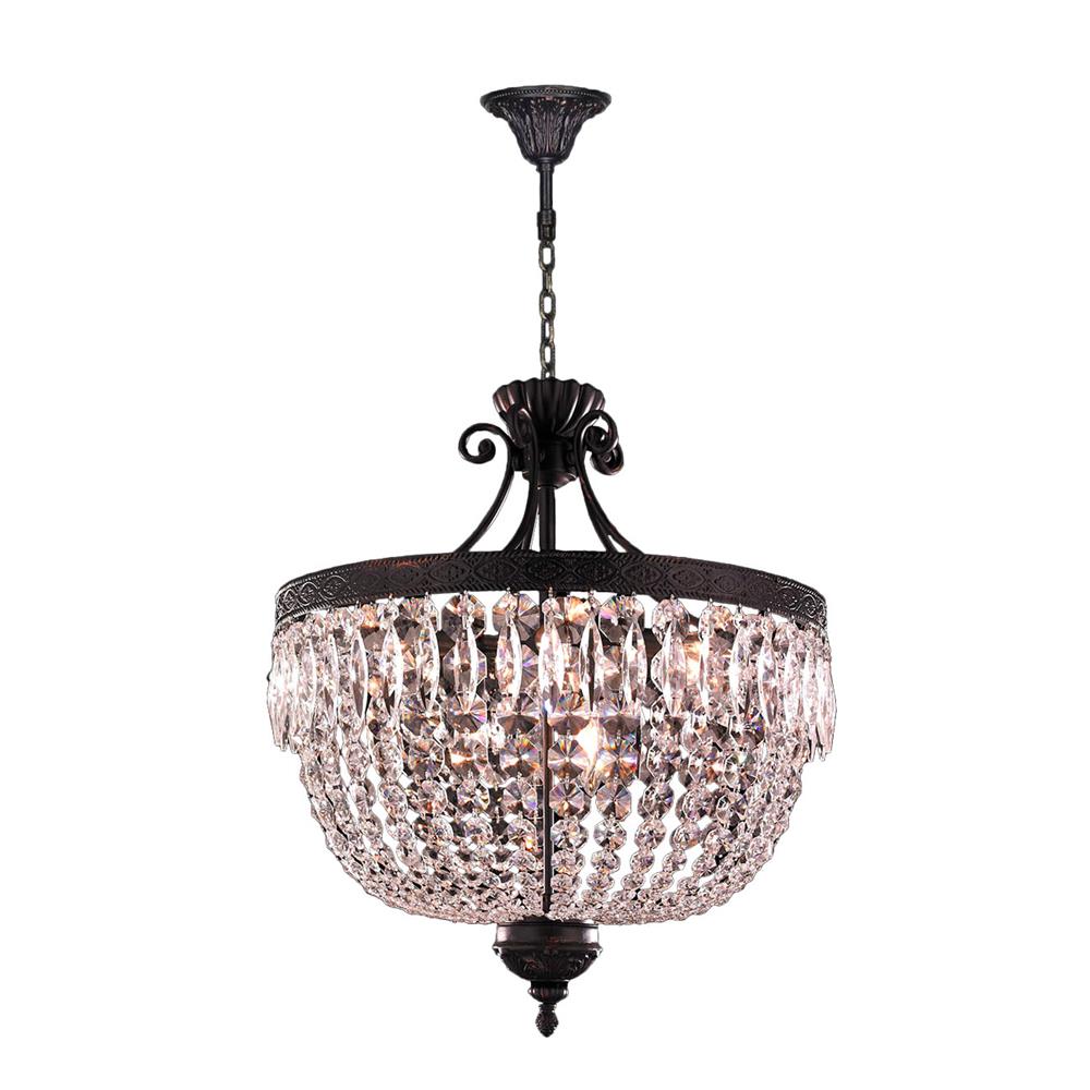 Enfield Collection 12 Light Flemish Brass Finish and Clear Crystal Chandelier 20