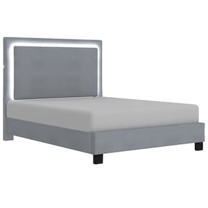 Lumina 60'' Platform Bed Grey