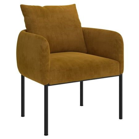 Petrie Accent Chair Mustard/Bk Leg
