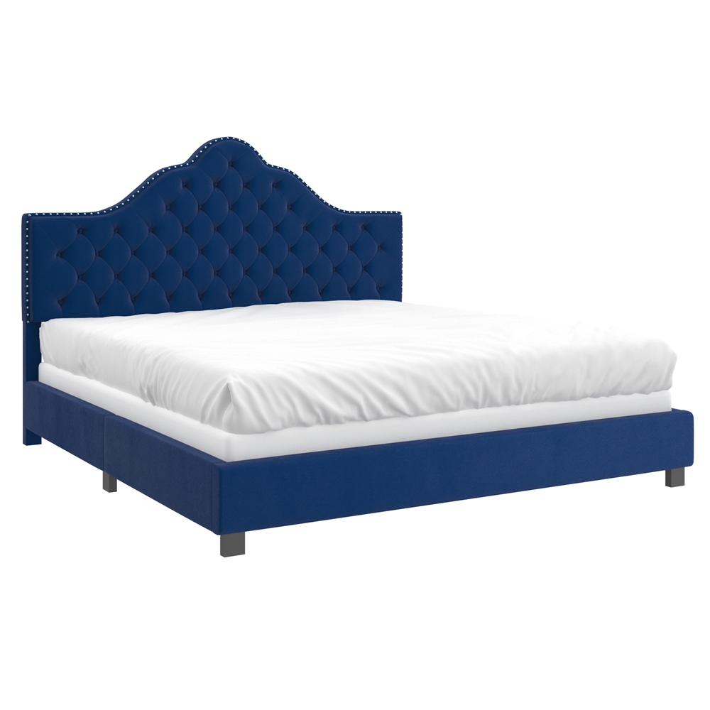 Greta 78'' King Bed Blue