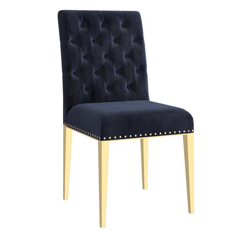 Azul Side Chair Black/Gold