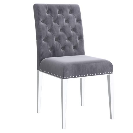 Azul Side Chair Grey/Silver