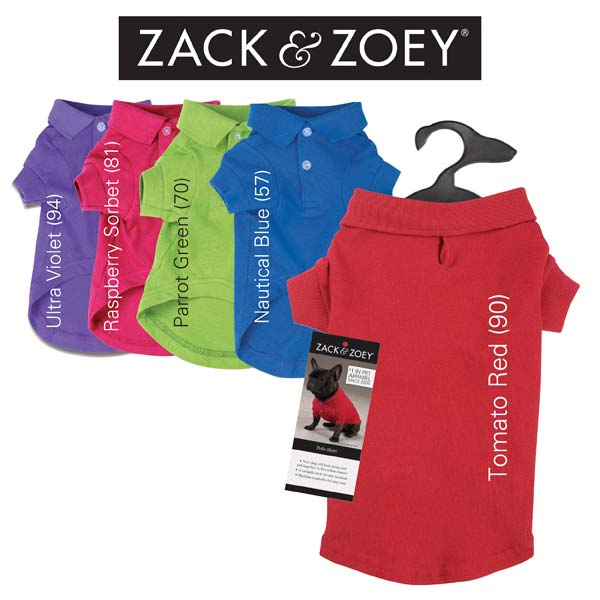 Zack & Zoey Polo Shirt - Xsmall Red
