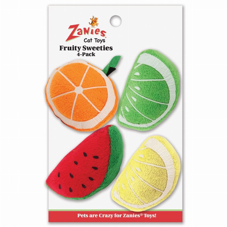 ZA Fruity Sweeties Cat Toys 4pc