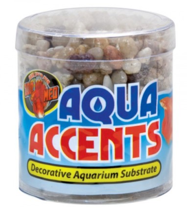 Zoo Med Aqua Accents Decorative Substrate - Light River Pebbles - 0.5 lb