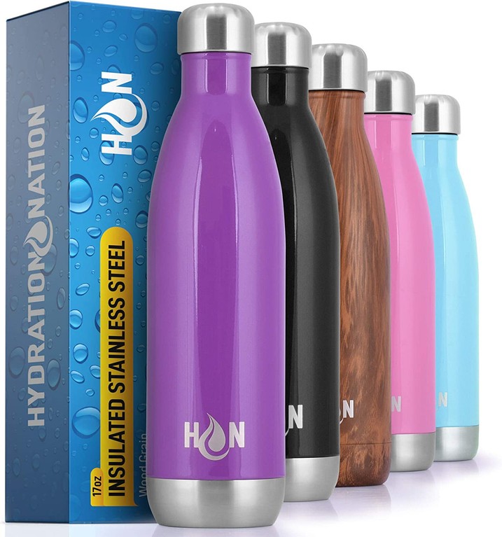 Hydration Nation Double Wall Insulated Water Bottle 25OZ AMTHYST