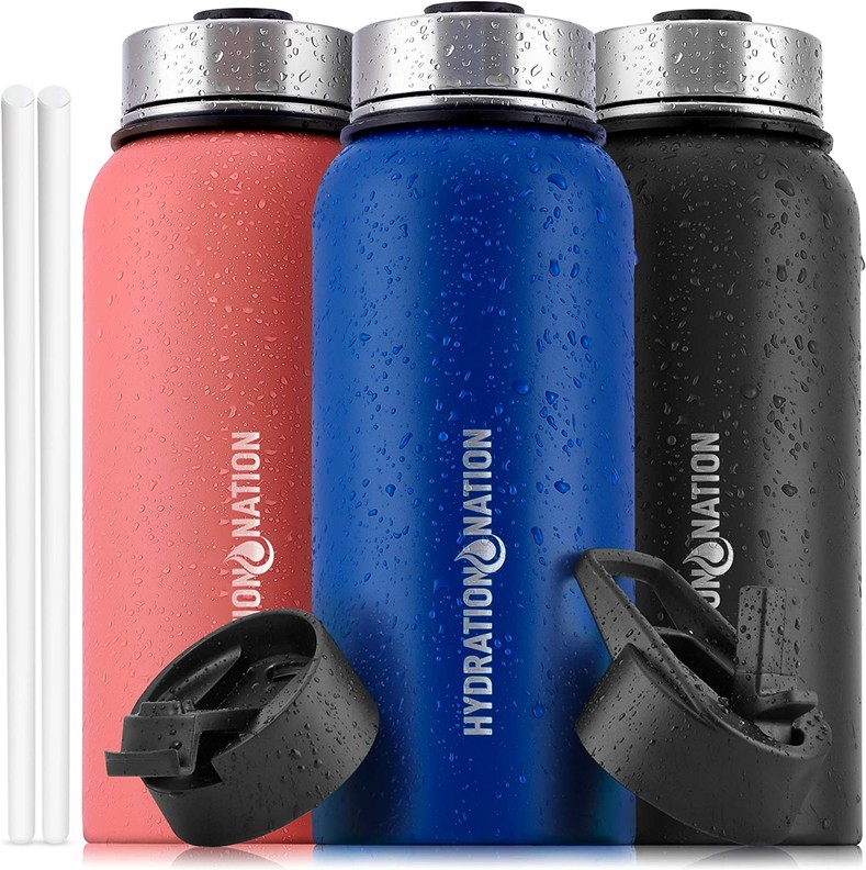 Hydration Nation Thermo Insulated Water Bottle 32OZ TWLGHT-BL