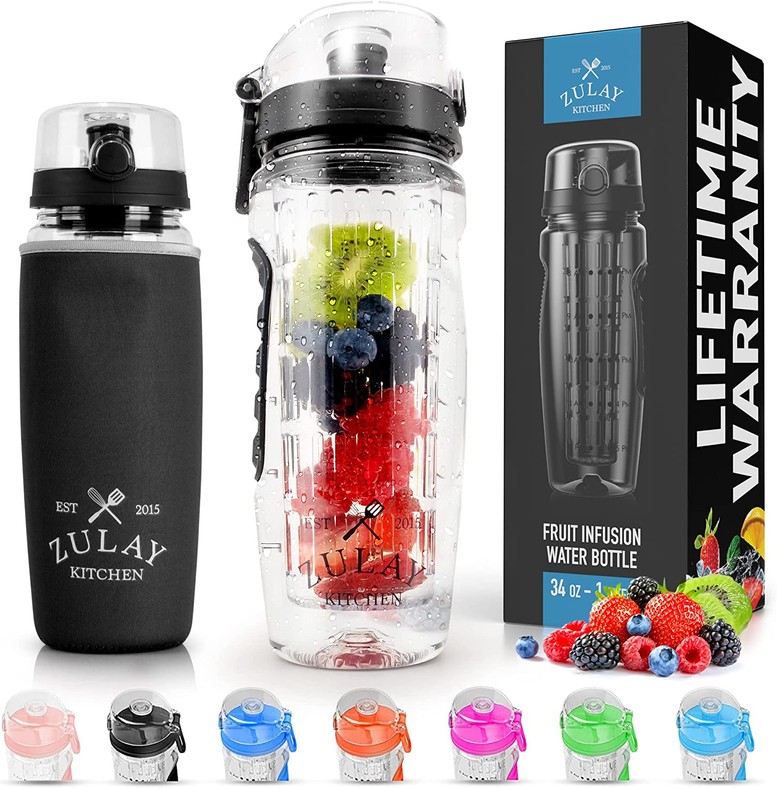 Portable Water Bottle with Fruit Infuser INFSR