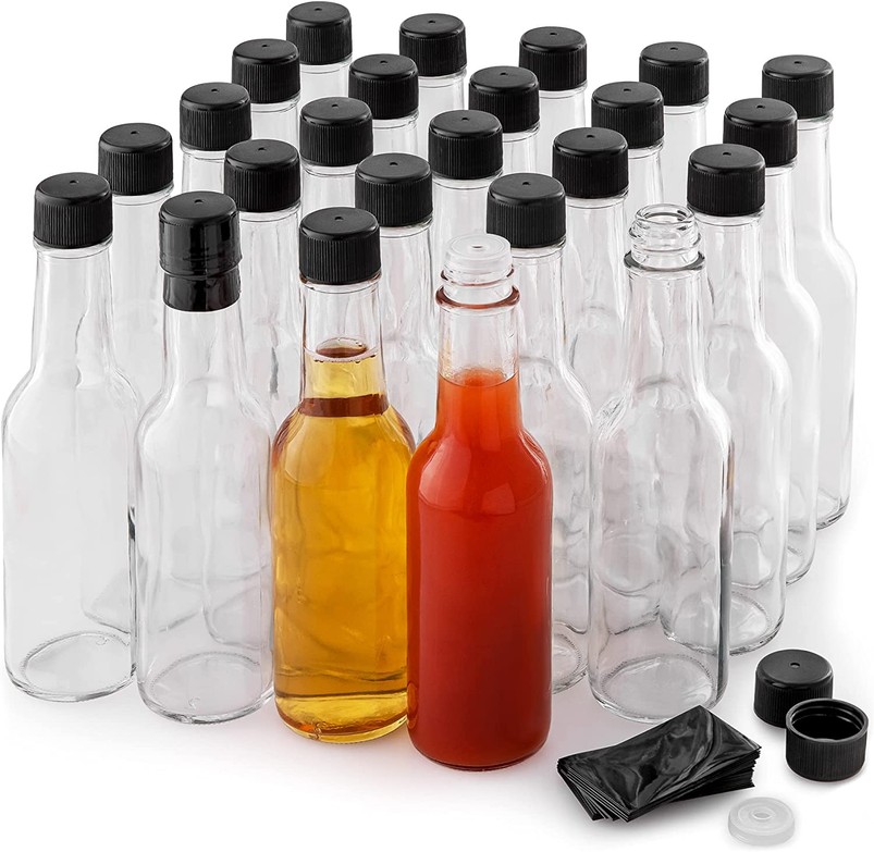 Simple Craft Hot Sauce Glass Bottles