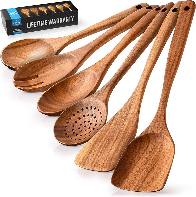Teak Wooden Cooking Spoons