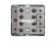 Orion MINI ANL POWER DISTRIBUTION BLOCK ONE 4/8 IN AND FOUR  4/8 GAUGE OUPUT NICKEL FINISH