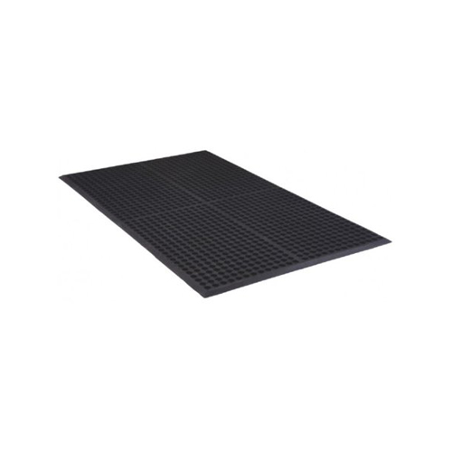 3' x 10' Workstep Mat 1/2" Grease-Resistant Black
