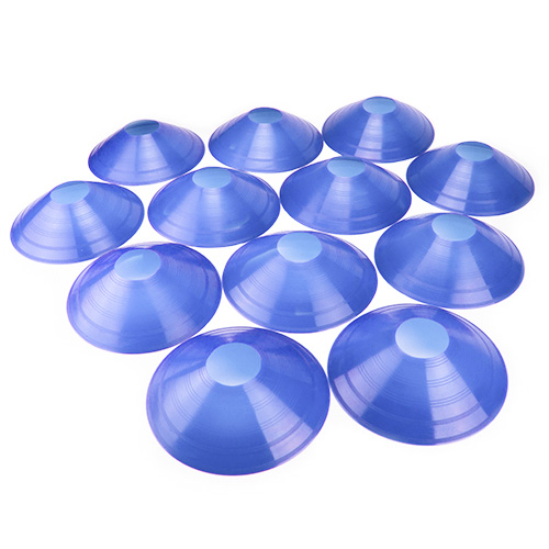 Set of 12, Two-Inch Tall Blue Field Cones
