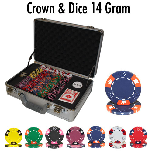 300 Count - Pre-Packaged - Poker Chip Set - Crown & Dice - Claysmith