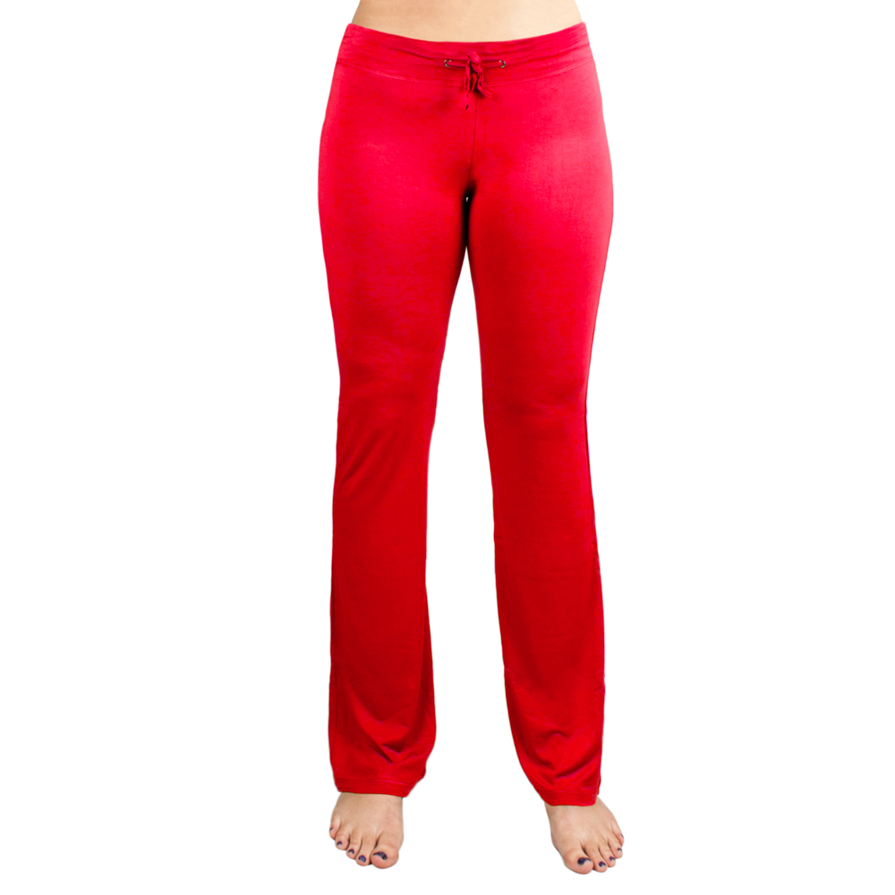 Large Red Relaxed Fit Yoga Pants