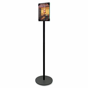 Deflecto Double-Sided Magnetic Sign Display - 1 Each - 13" Width x 56" Height - 8.50" Holding Width x 11" Holding Height - Magne