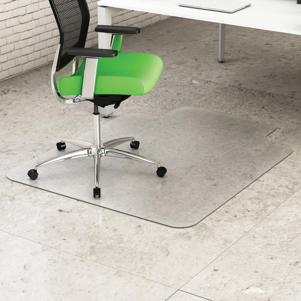 Deflecto Earth Source Hard Floor Chair Mat - Commercial, Carpet, Hard Floor - 53" Length x 45" Width x 0.10" Thickness - Lip Siz
