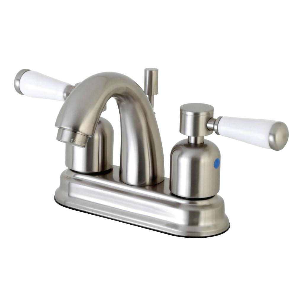Kingston Brass FB5618DPL 4 in. Centerset Bathroom Faucet, Brushed Nickel