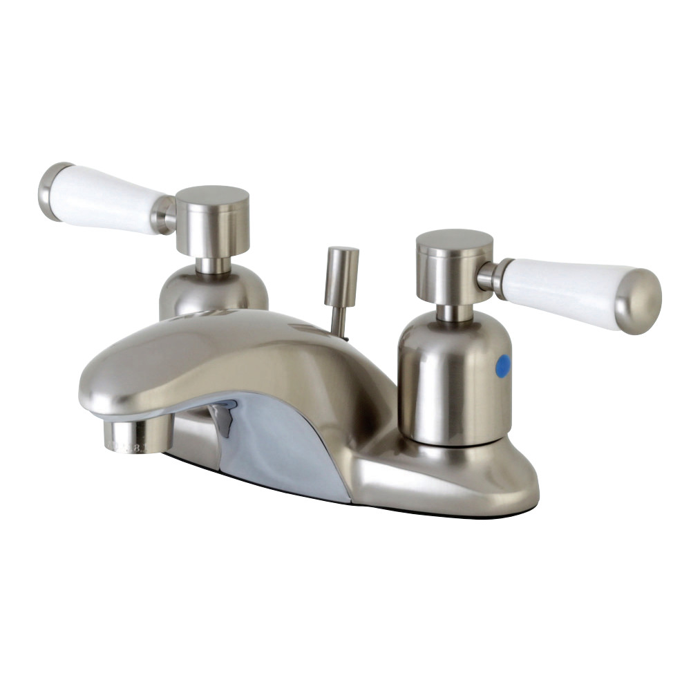 Kingston Brass FB8628DPL 4 in. Centerset Bathroom Faucet, Brushed Nickel