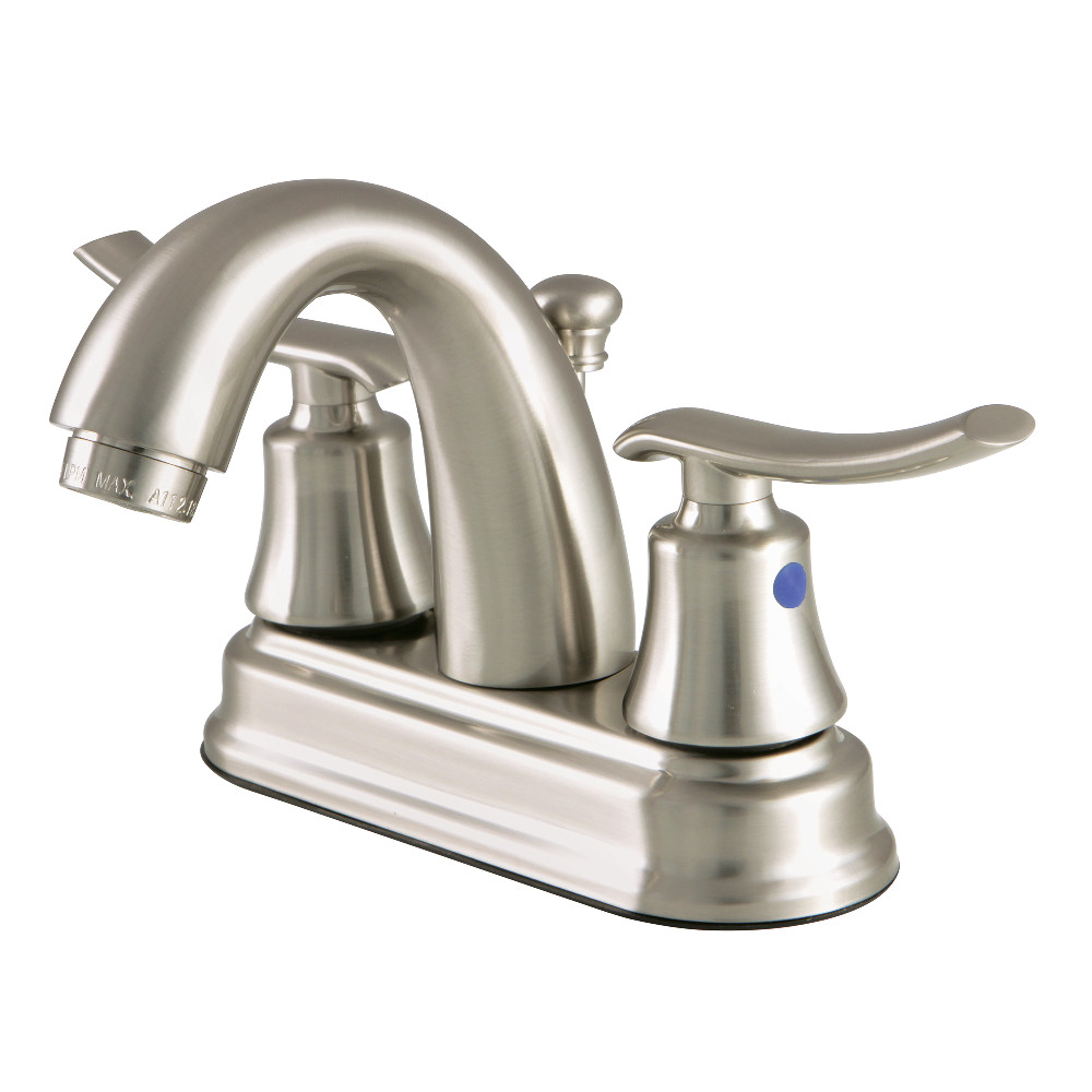 Kingston Brass FB5618JL 4 in. Centerset Bathroom Faucet, Brushed Nickel
