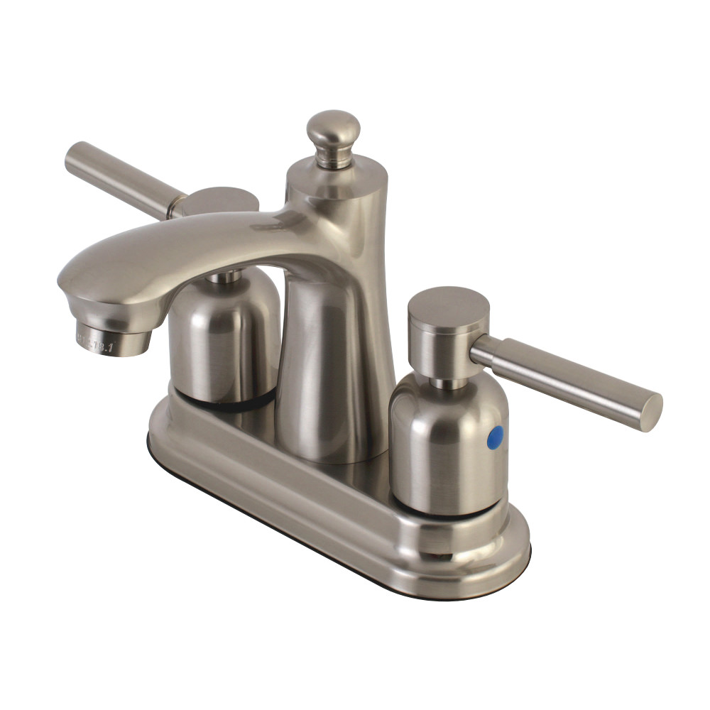 Kingston Brass FB7628DL 4 in. Centerset Bathroom Faucet, Brushed Nickel