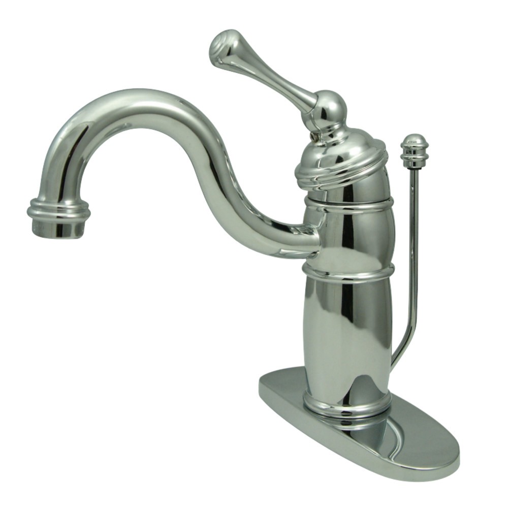 Kingston Brass KB1401BL Victorian Single-Handle Bathroom Faucet with Pop-Up Drain, Polished Chrome