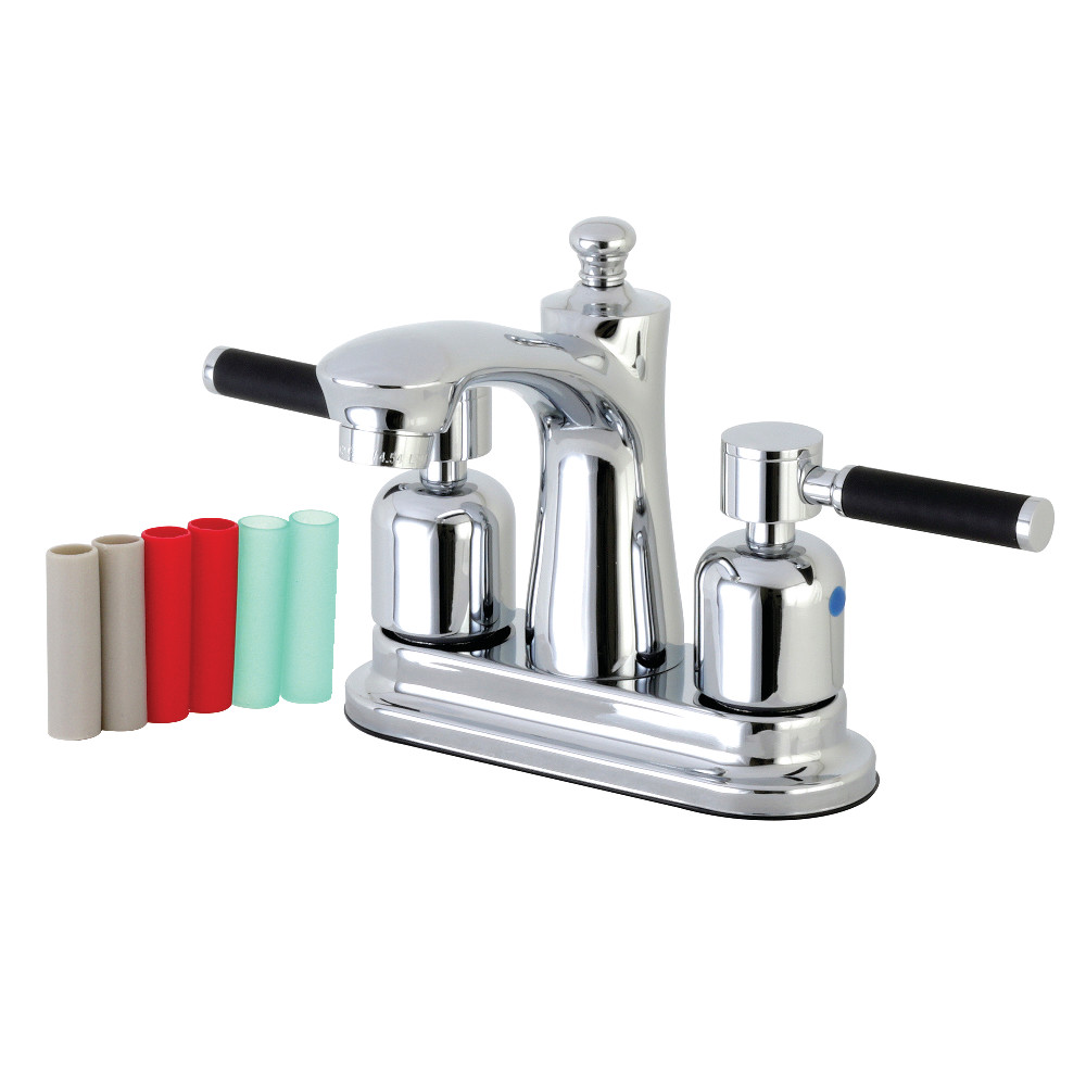 Kingston Brass FB7621DKL 4 in. Centerset Bathroom Faucet, Polished Chrome