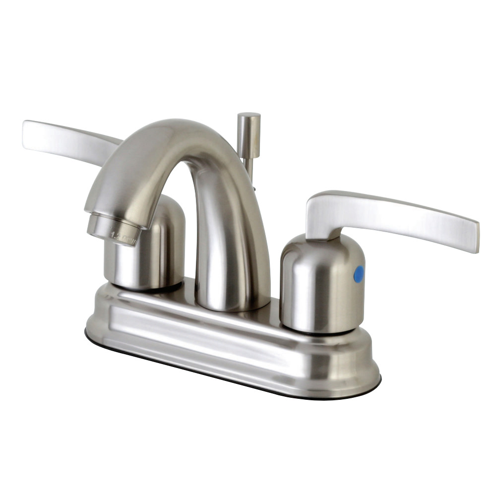 Kingston Brass FB5618EFL 4 in. Centerset Bathroom Faucet, Brushed Nickel