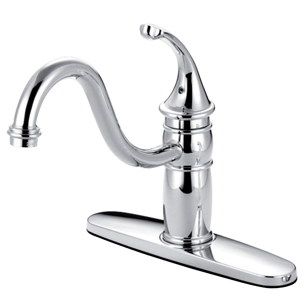 Kingston Brass KB1571GLLS Georgian 8" Centerset Kitchen Faucet without Sprayer, Polished Chrome