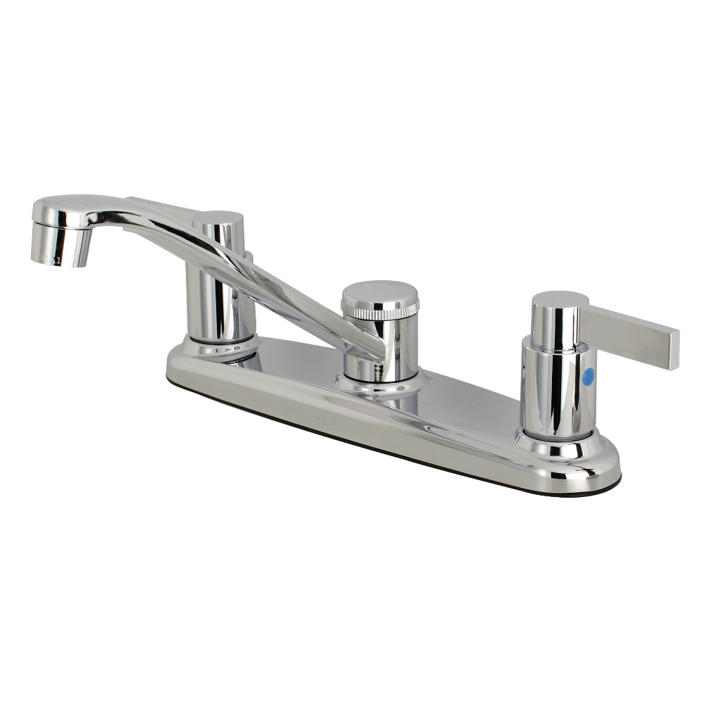 Kingston Brass FB111NDL NuvoFusion 8-Inch Centerset Kitchen Faucet, Polished Chrome