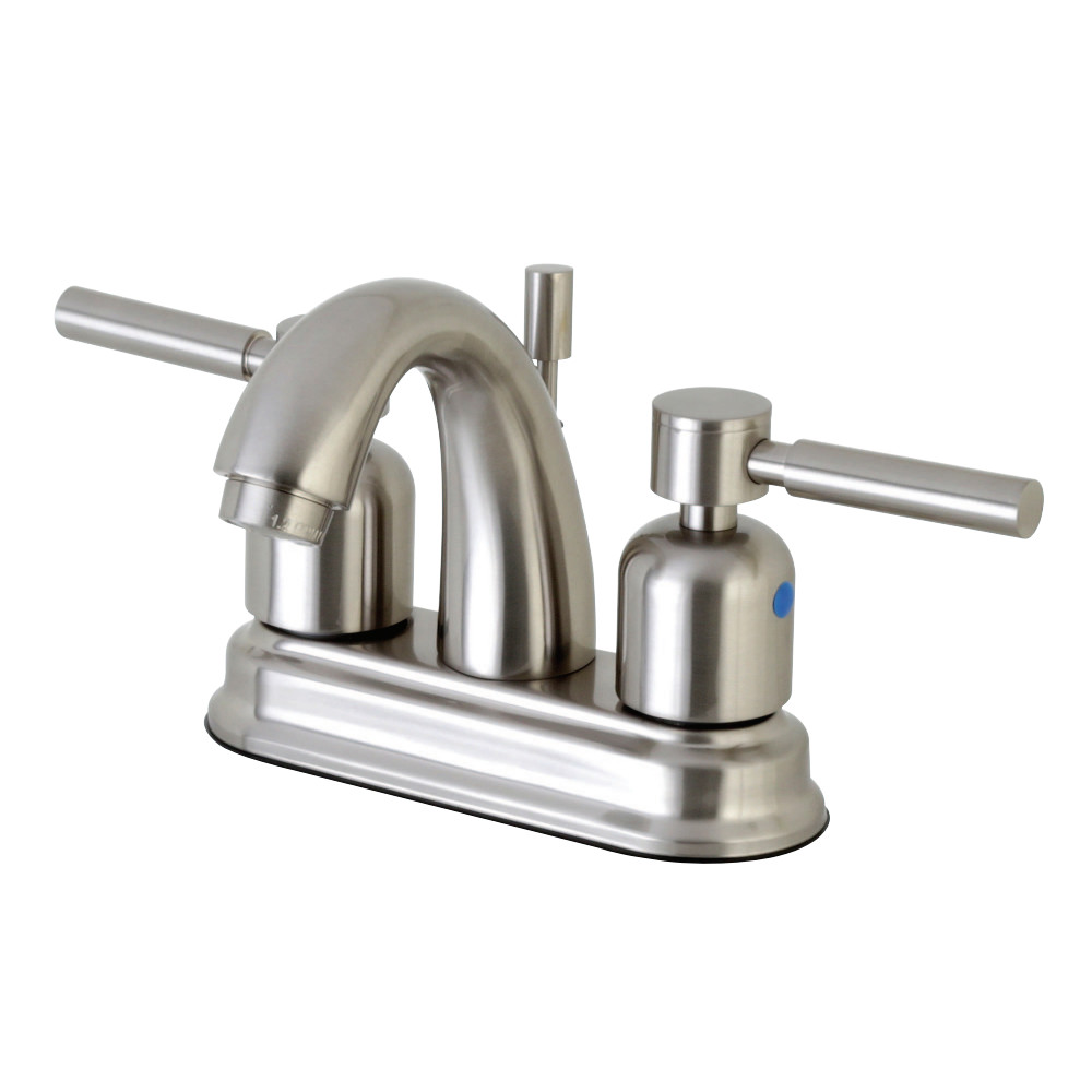Kingston Brass FB5618DL 4 in. Centerset Bathroom Faucet, Brushed Nickel