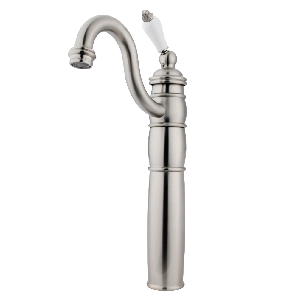 Kingston Brass KB1428PL Vessel Sink Faucet, Brushed Nickel