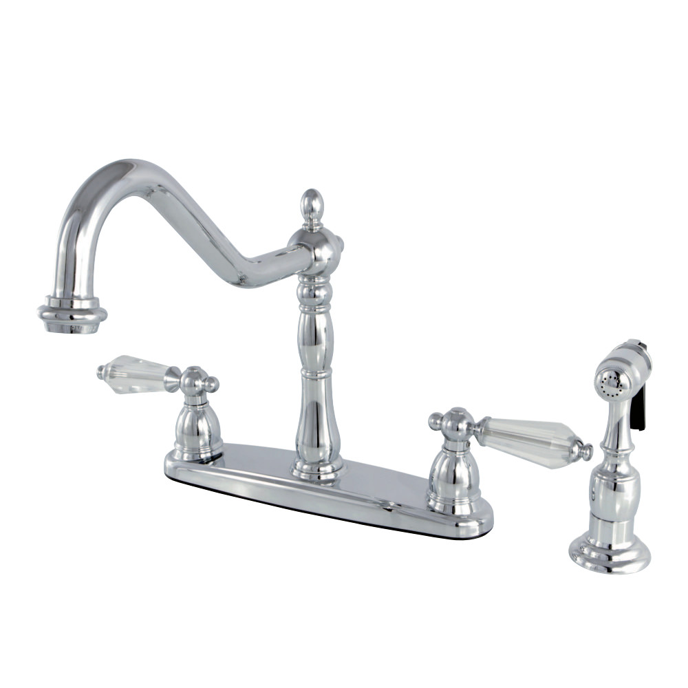 Kingston Brass KB1751WLLBS Wilshire Centerset Kitchen Faucet, Polished Chrome