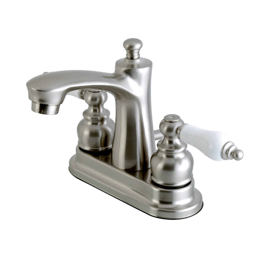 Kingston Brass FB7628PL 4 in. Centerset Bathroom Faucet, Brushed Nickel