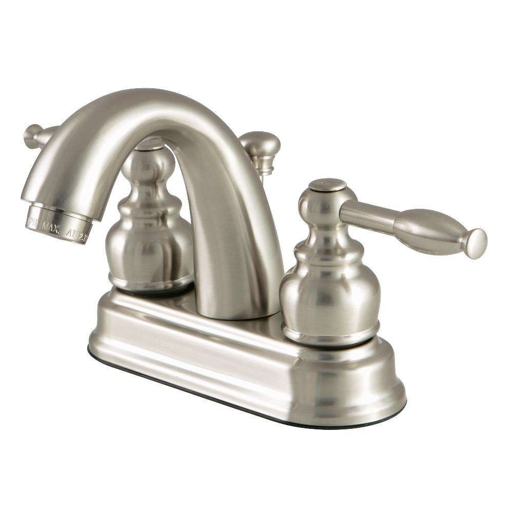 Kingston Brass FB5618KL 4 in. Centerset Bathroom Faucet, Brushed Nickel