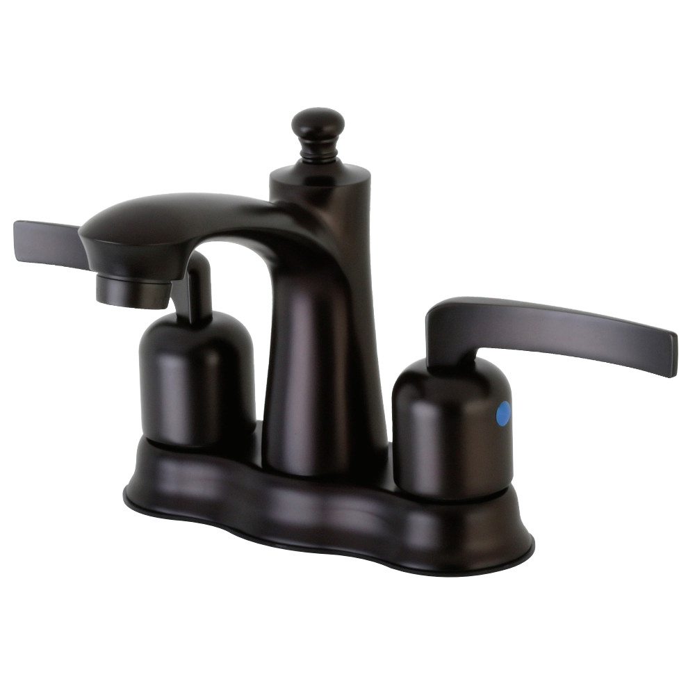 Kingston Brass FB7615EFL 4 in. Centerset Bathroom Faucet, Oil Rubbed Bronze