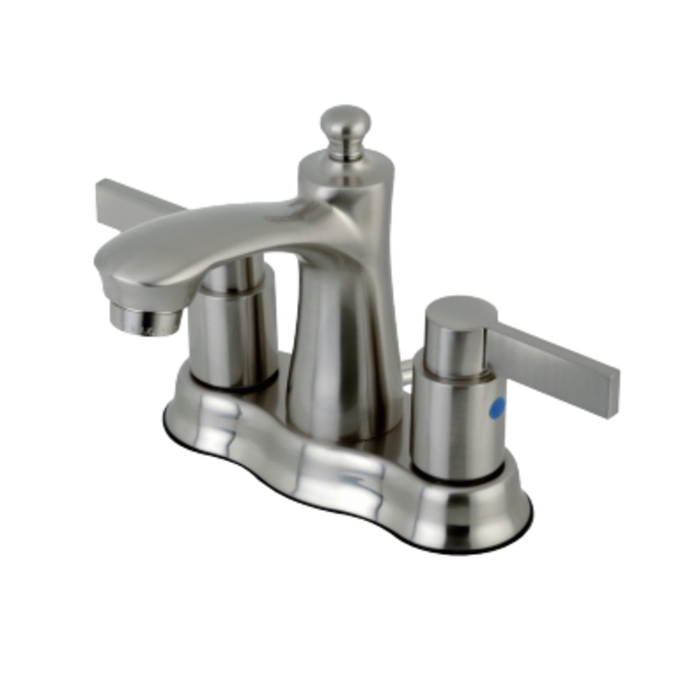 Kingston Brass FB7618NDL 4 in. Centerset Bathroom Faucet, Brushed Nickel