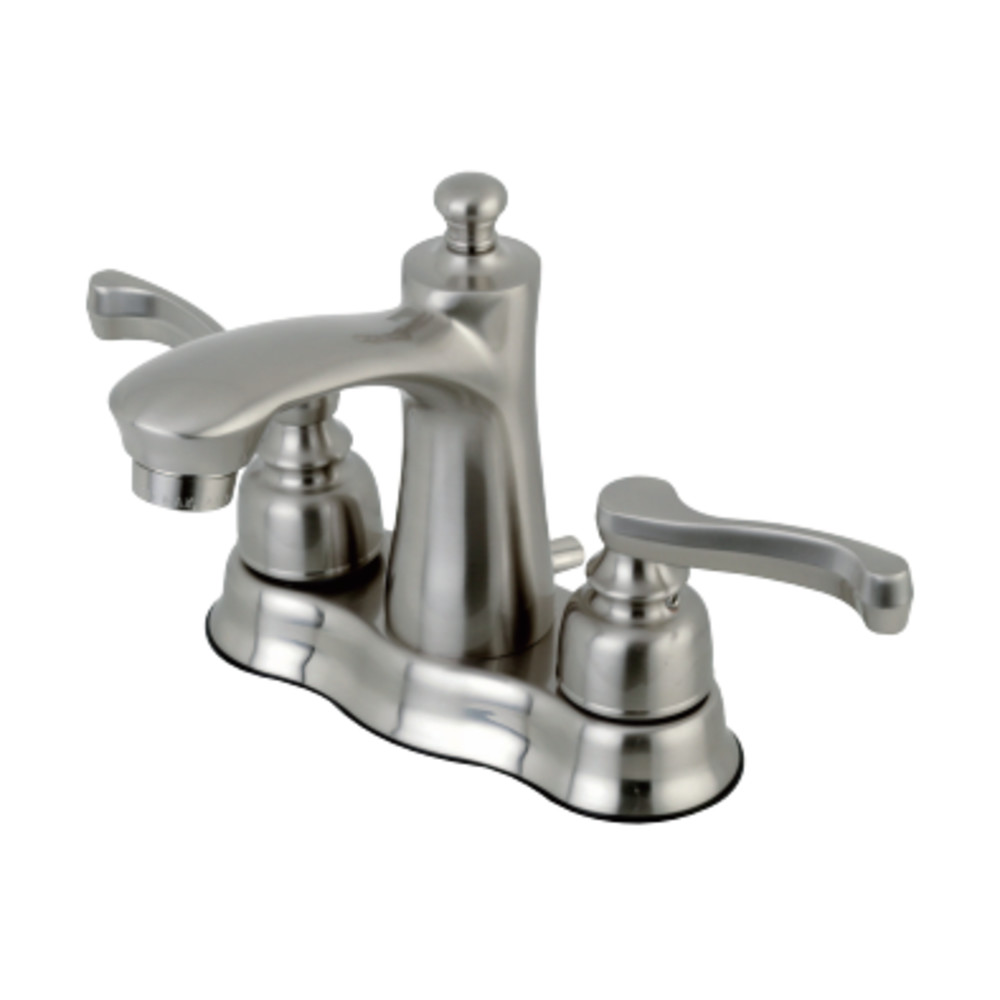 Kingston Brass FB7618FL 4 in. Centerset Bathroom Faucet, Brushed Nickel