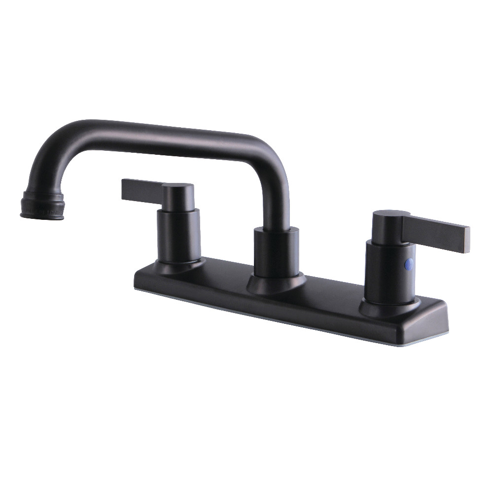 Kingston Brass FB2135NDL NuvoFusion 8-Inch Centerset Kitchen Faucet, Oil Rubbed Bronze