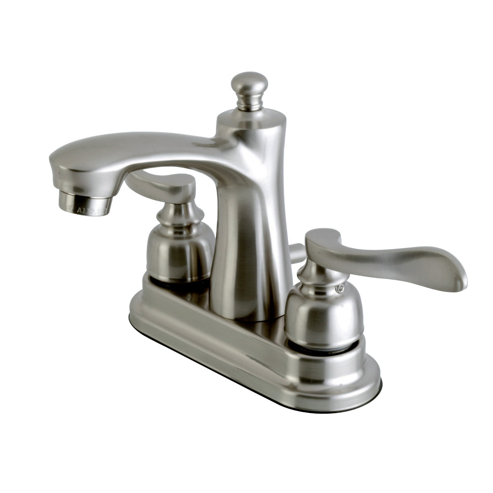 Kingston Brass FB7628NFL 4 in. Centerset Bathroom Faucet, Brushed Nickel