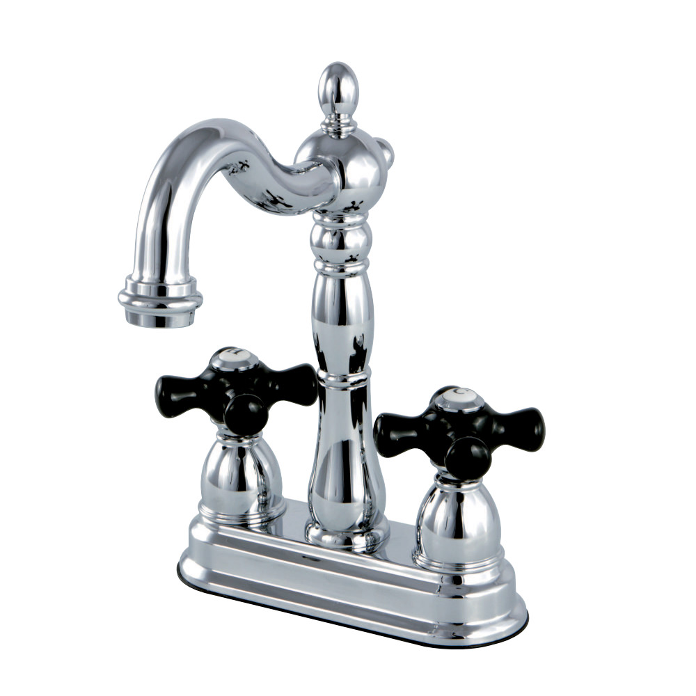 Kingston Brass KB1491PKX Duchess Two-Handle Bar Faucet, Polished Chrome