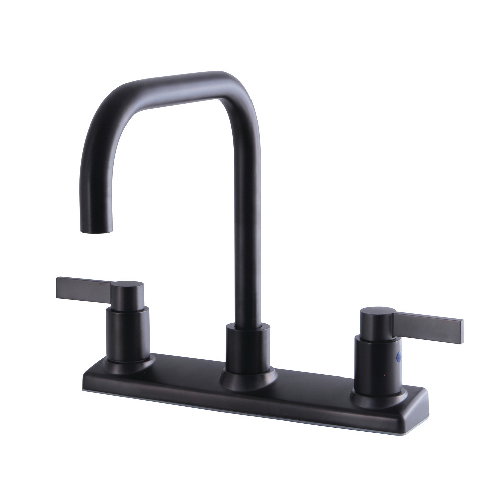 Kingston Brass FB2145NDL NuvoFusion 8-Inch Centerset Kitchen Faucet, Oil Rubbed Bronze
